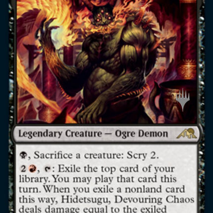 Hidetsugu, Devouring Chaos (Promo Pack) [Kamigawa: Neon Dynasty Promos]