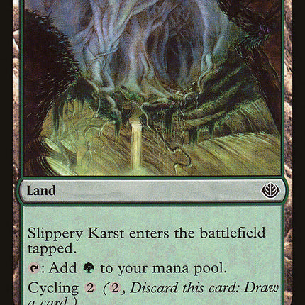 Slippery Karst (Garruk vs. Liliana) [Duel Decks Anthology]