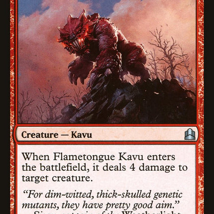 Flametongue Kavu [Commander 2011]