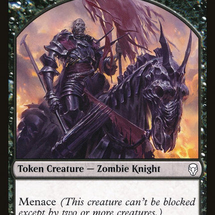 Zombie Knight Token [Dominaria Tokens]
