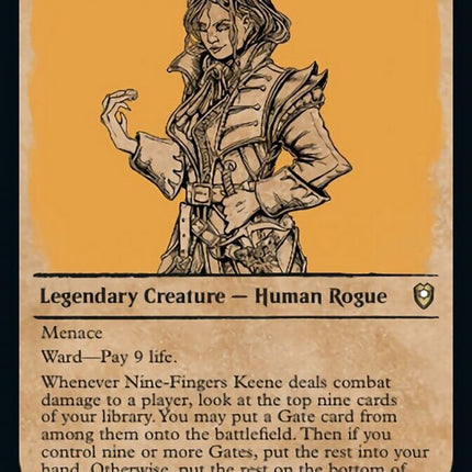 Nine-Fingers Keene (Showcase) [Commander Legends: Battle for Baldur's Gate]