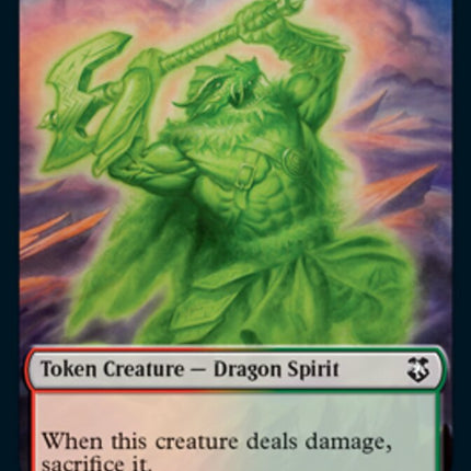 Beast // Dragon Spirit Double-Sided Token [Dungeons & Dragons: Adventures in the Forgotten Realms Commander Tokens]