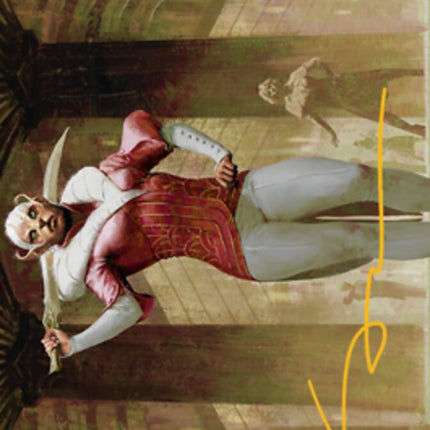 Mage's Attendant Art Card (Gold-Stamped Signature) [Streets of New Capenna Art Series]