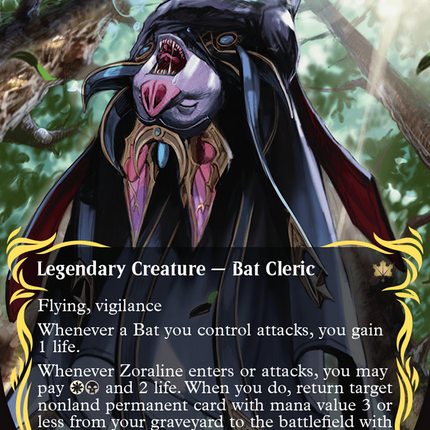 Zoraline, Cosmos Caller (Borderless) (Raised Foil) [Bloomburrow]