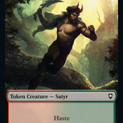 Satyr // Beast Double-Sided Token [Commander Legends: Battle for Baldur's Gate Tokens]