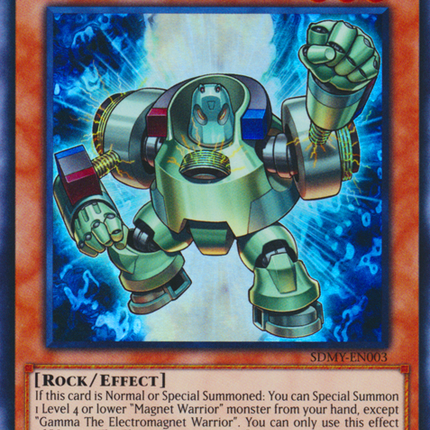 Gamma The Electromagnet Warrior [SDMY-EN003] Super Rare