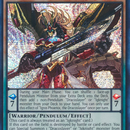 Ignis Phoenix, the Dracoslayer [MP23-EN172] Prismatic Secret Rare