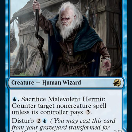 Malevolent Hermit // Benevolent Geist [Innistrad: Midnight Hunt]