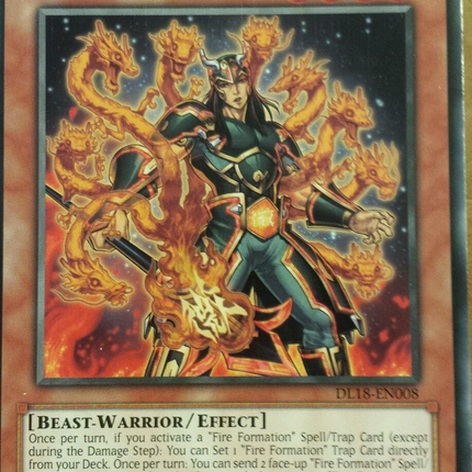 Brotherhood of the Fire Fist - Dragon (Green) [DL18-EN008] Rare