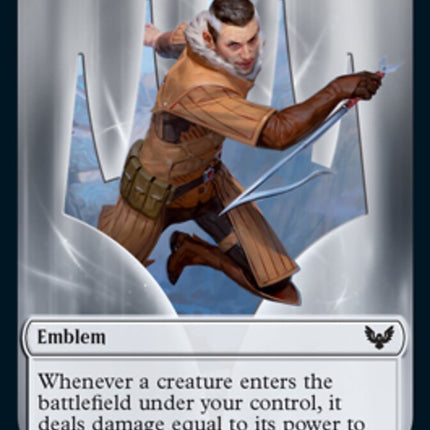 Fractal // Lukka, Wayward Bonder Emblem Double-Sided Token [Strixhaven: School of Mages Tokens]