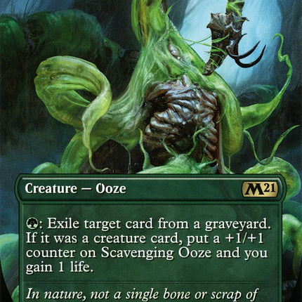 Scavenging Ooze (Borderless Alternate Art) [Core Set 2021]
