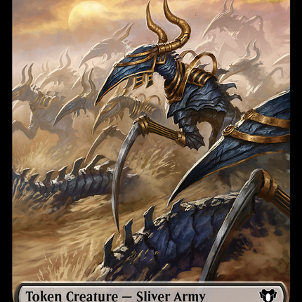 Sliver Army // Sliver Double-Sided Token [Commander Masters Tokens]