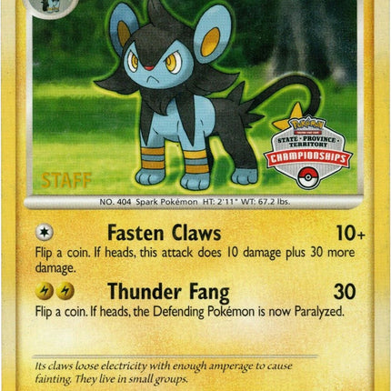 Luxio (52/130) (State Championship Staff Promo) [Diamond & Pearl: Base Set]