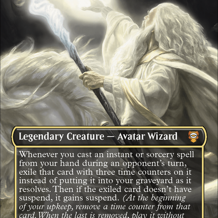 Gandalf of the Secret Fire (Borderless) (Surge Foil) [The Lord of the Rings: Tales of Middle-Earth Commander]
