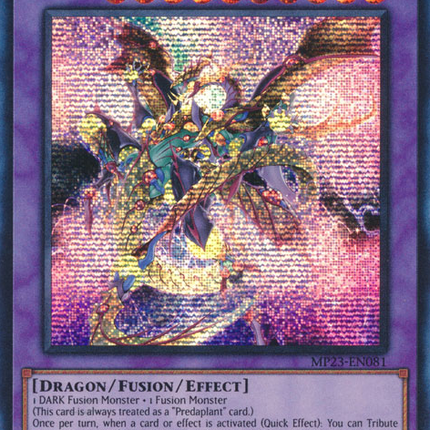 Starving Venom Predapower Fusion Dragon [MP23-EN081] Prismatic Secret Rare