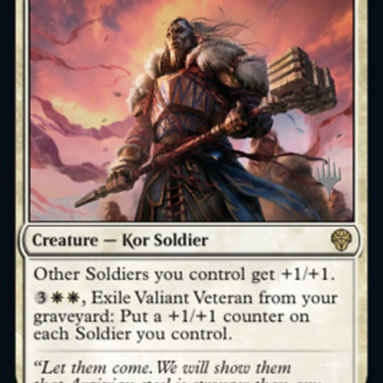 Valiant Veteran (Promo Pack) [Dominaria United Promos]