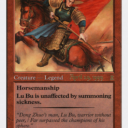 Lu Bu, Master-at-Arms (April 29, 1999) [Portal Three Kingdoms Promos]
