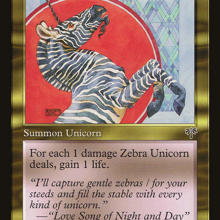 Zebra Unicorn [Mirage]