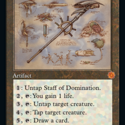 Staff of Domination (Retro Schematic) [The Brothers' War Retro Artifacts]