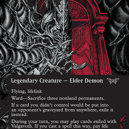 Valgavoth, Terror Eater (Showcase) (Textured) [Duskmourn: House of Horror]