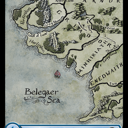 Island (0716) (Surge Foil) [The Lord of the Rings: Tales of Middle-Earth]