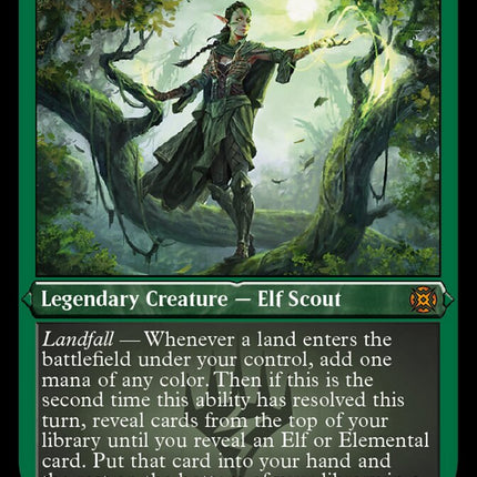 Nissa, Resurgent Animist (Foil Etched) [March of the Machine: The Aftermath]