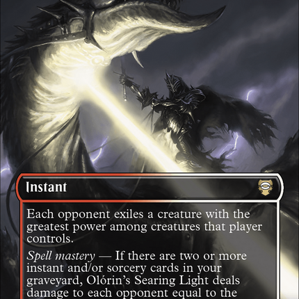 Olorin's Searing Light (Borderless) (Surge Foil) [The Lord of the Rings: Tales of Middle-Earth Commander]