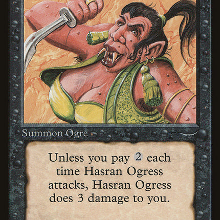 Hasran Ogress (Light Mana Cost) [Arabian Nights]