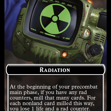 Radiation // Copy Double-Sided Token [Fallout Tokens]