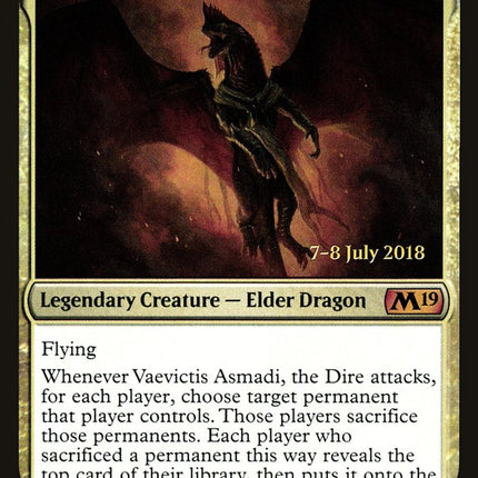 Vaevictis Asmadi, the Dire [Core Set 2019 Prerelease Promos]