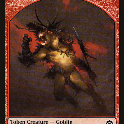 Saproling // Goblin Double-Sided Token [Planechase Anthology Tokens]