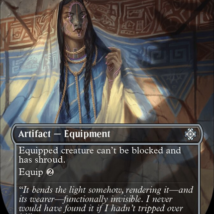 Whispersilk Cloak (Borderless) [The Lost Caverns of Ixalan Commander]