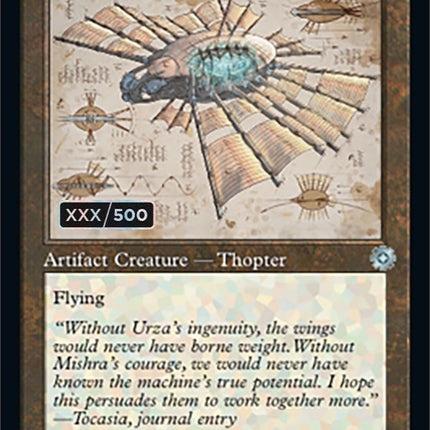 Ornithopter (Retro Schematic) (Serialized) [The Brothers' War Retro Artifacts]
