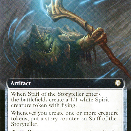 Staff of the Storyteller (Extended Art) [Phyrexia: All Will Be One Commander]