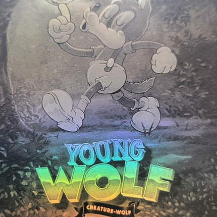 Young Wolf (Black & White Foil) [Secret Lair Drop Series]