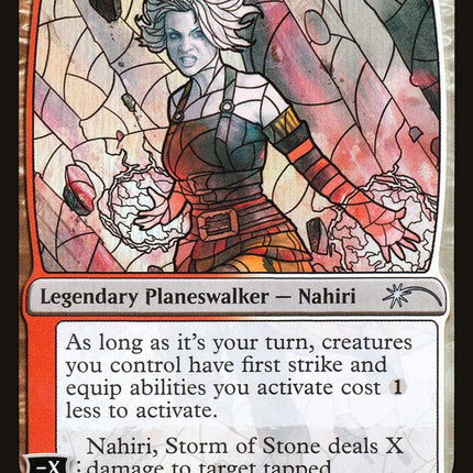 Nahiri, Storm of Stone (Stained Glass) [Secret Lair Drop Promos]
