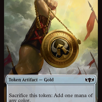 Elemental (0016) // Gold Double-Sided Token [Tarkir: Dragonstorm Commander Tokens]