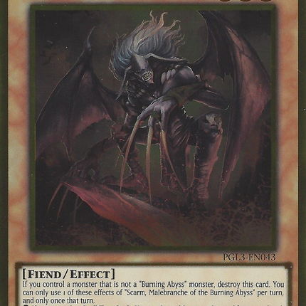 Scarm, Malebranche of the Burning Abyss [PGL3-EN043] Gold Rare