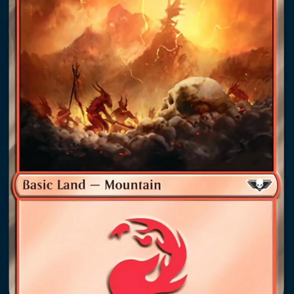 Mountain (316) (Surge Foil) [Warhammer 40,000]