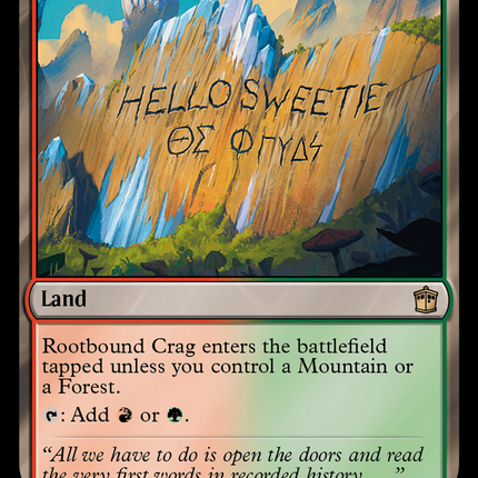 Rootbound Crag (Surge Foil) [Doctor Who]