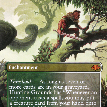 Hunting Grounds (Borderless Alternate Art) [Dominaria Remastered]