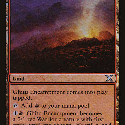 Ghitu Encampment (Premium Foil) [Tenth Edition]