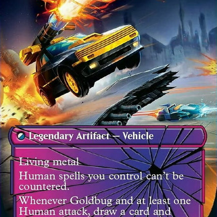 Goldbug, Humanity's Ally // Goldbug, Scrappy Scout (Shattered Glass) [Transformers]