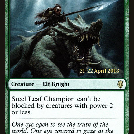 Steel Leaf Champion [Dominaria Prerelease Promos]