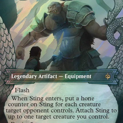 Sting, Bilbo's Sword (Showcase) (Surge Foil) [The Hobbit]