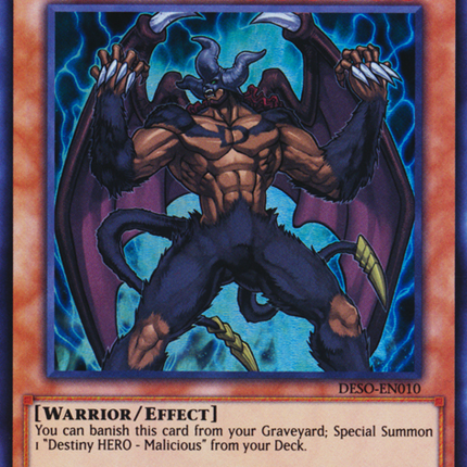 Destiny HERO - Malicious [DESO-EN010] Super Rare
