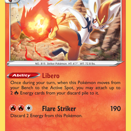 Cinderace (034/202) [Sword & Shield: Base Set]