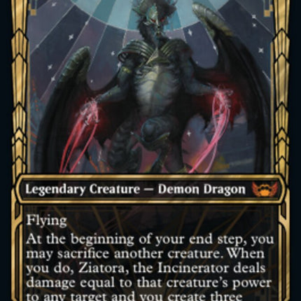 Ziatora, the Incinerator (Showcase Golden Age Gilded Foil) [Streets of New Capenna]