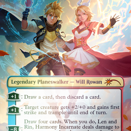 Len and Rin, Harmony Incarnate - The Royal Scions (Rainbow Foil) [Secret Lair Drop Series]