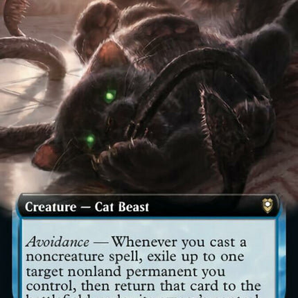 Displacer Kitten (Extended Art) [Commander Legends: Battle for Baldur's Gate]
